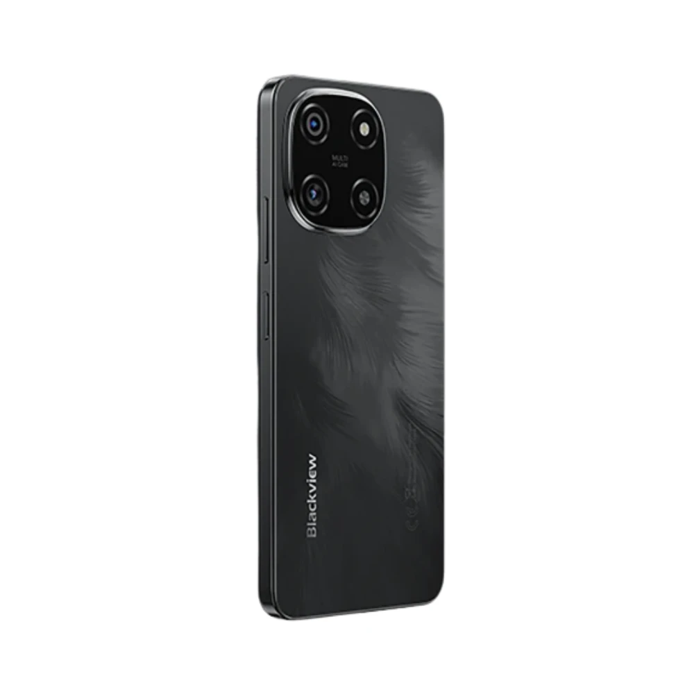 Blackview Color 6 Unlocked Smartphone - 24GB/128GB, 50MP AI Camera, 5000mAh, Android 15, Dual SIM, 4G, Black